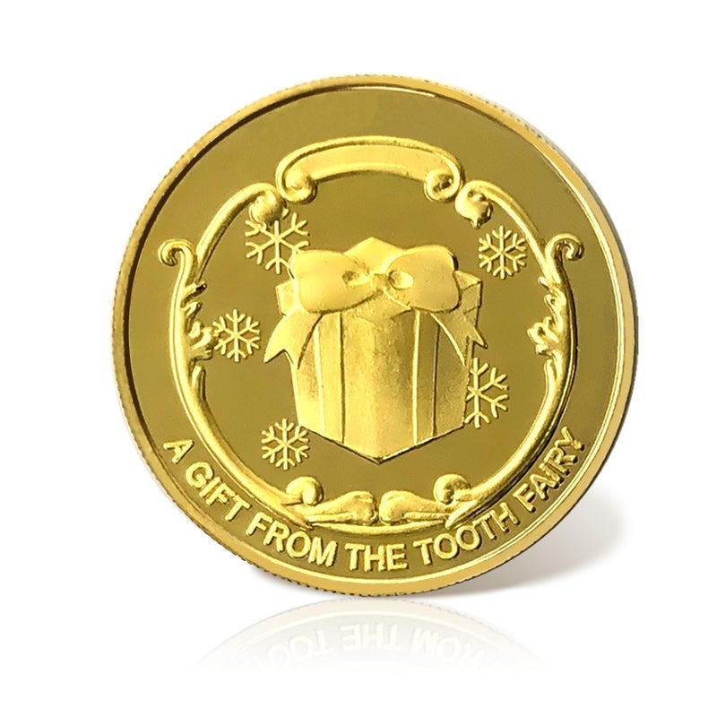 NLR FUN NLR Tooth Fairy Coins [4 pcs] Tooth Fairy Golden Coins Experience for The Lost Tooth Kids - Image 3